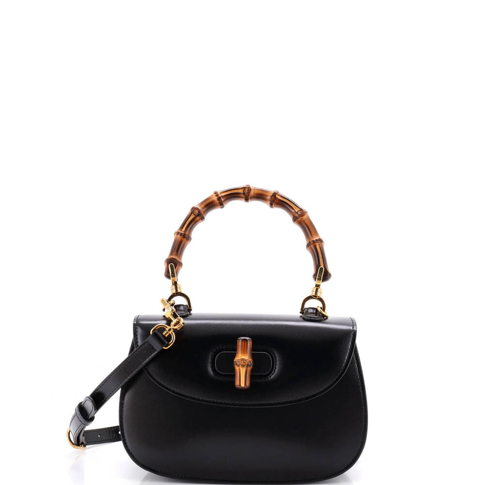 Gucci Small Bamboo 1947 Top Handle Bag Leather